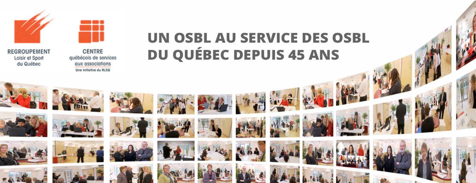 À propos du Regroupement Loisir et Sport du Québec À propos du Regroupement Loisir et Sport du Québec